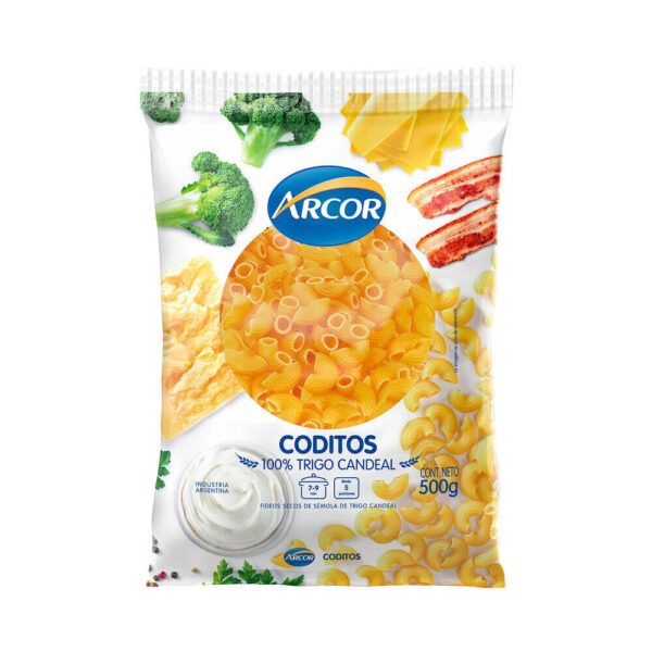 Coditos Arcor 100% Trigo Candeal X500G