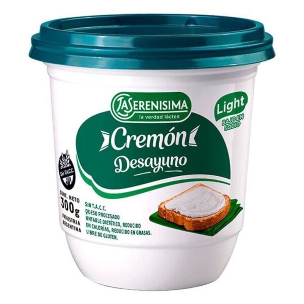 Queso Untable La Serenisima Cremon Light X280G Sin Tacc