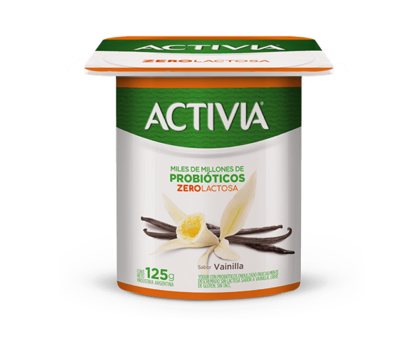 Yogur Activia Con Provioticos Zero Lactosa Vainilla X125G