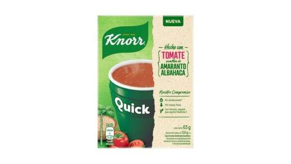 Sopa Quick Tomate Amaranto Albahaca 65G