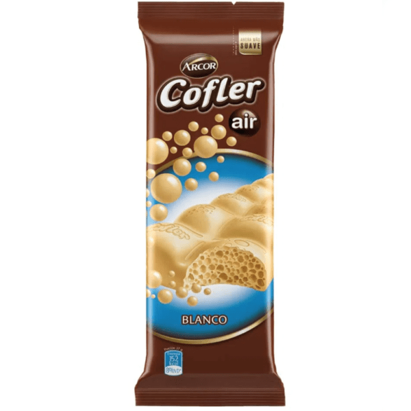 Chocolate Cofler Aireado Blanco X 100