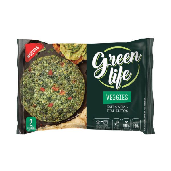 Veggies Green Life Espinaca Y Pimientos 2 Un 190G