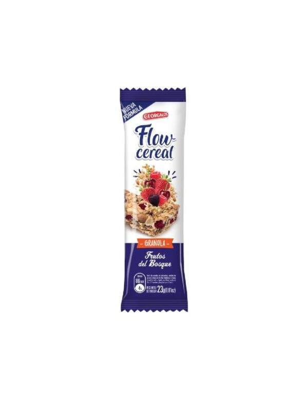 Barrita De Cereal Flow Frutos Del Bosque Con Yogur X 27 Gr