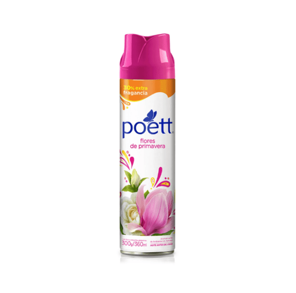 Desodorante De Ambiente En Aerosol Poett Flores De Primavera 360 Ml