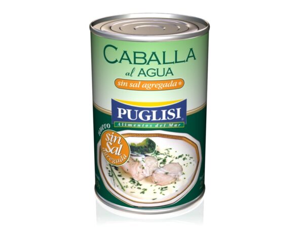 Caballa Al Agua Sin Sal Agregada Puglisi X380Gr Sin T.A.C.C