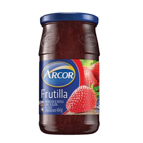 Mermelada Sabor Frutilla Arcor X 454 Gr Sin T.A.C.C