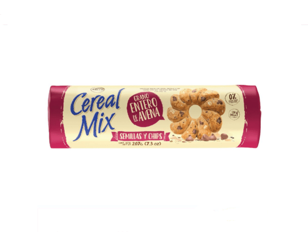 Galletitas Cereal Mix Grano Entero De Avena X 207 Gr