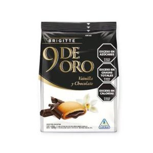 Galletitas 9 De Oro Sabor Vainilla Rellenas De Chocolate X 120 Gr