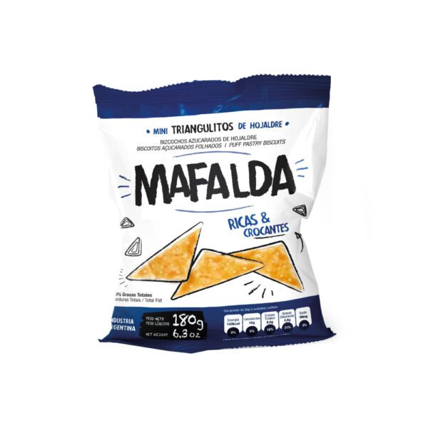 Galletitas Mafalda Mini Triangulitos De Hojaldre X 180 Gr