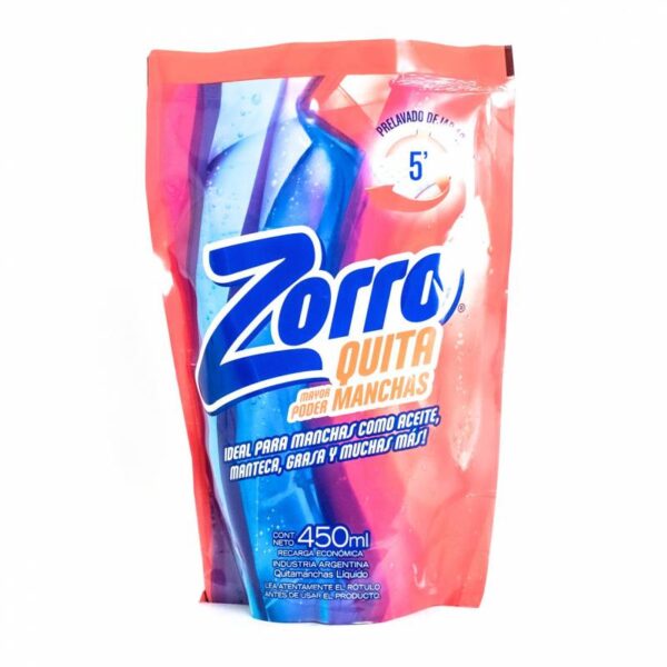 Quitamanchas Zorro Doy Pack X 450 Ml