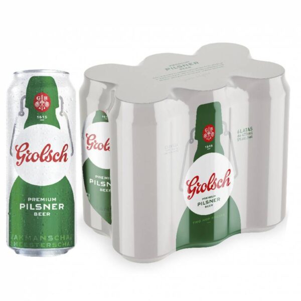 Cerveza Grolsch En Lata Pack X 6