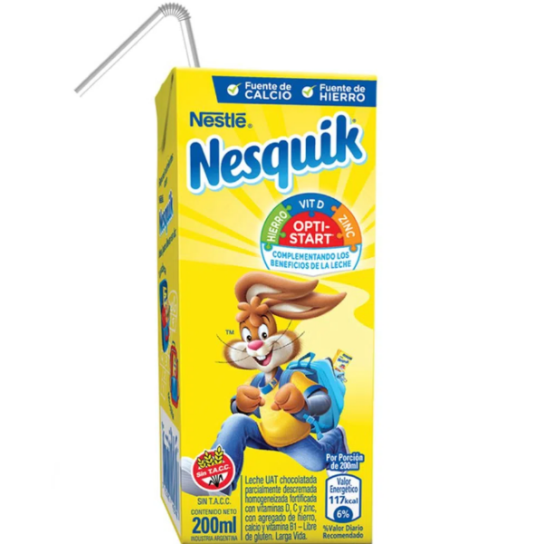 Leche Chocolateda Nesquik X 200 Ml