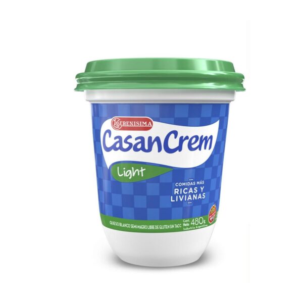 Queso Crema Casancrem Lught X 480 Gr Sin T.A.C.C