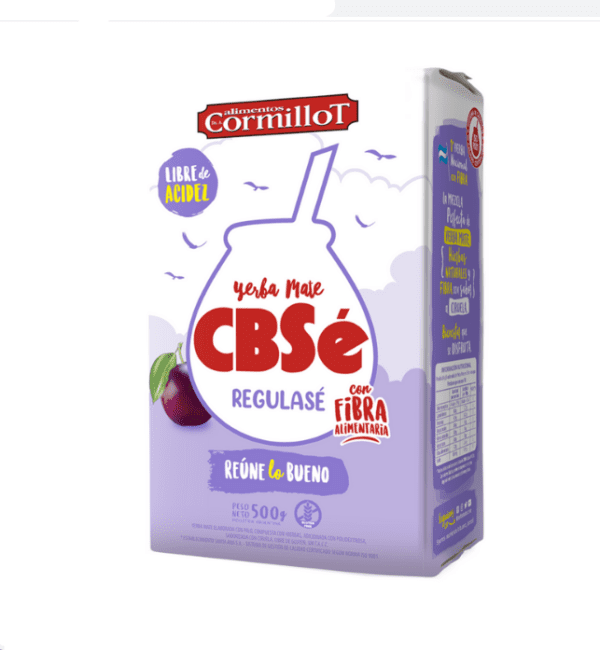 Yerba Cbsé Regulasé Con Fibra X 500 Gr Sin T.A.C.C