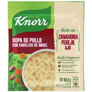 Sopa De Pollo Con Cabello De Angel Zanahora Perejil Y Ajo X 105.6 G