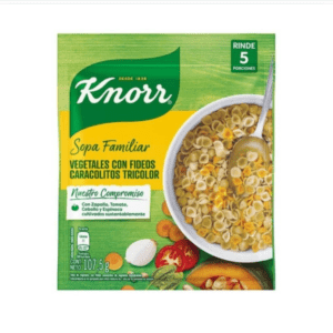 Sopa De Vegetales Knorr Con Caracolitos Tricolor X 107.5 Gr