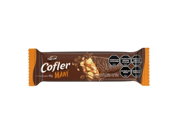 Barra Chocolate Cofler Mani X 45 Gr