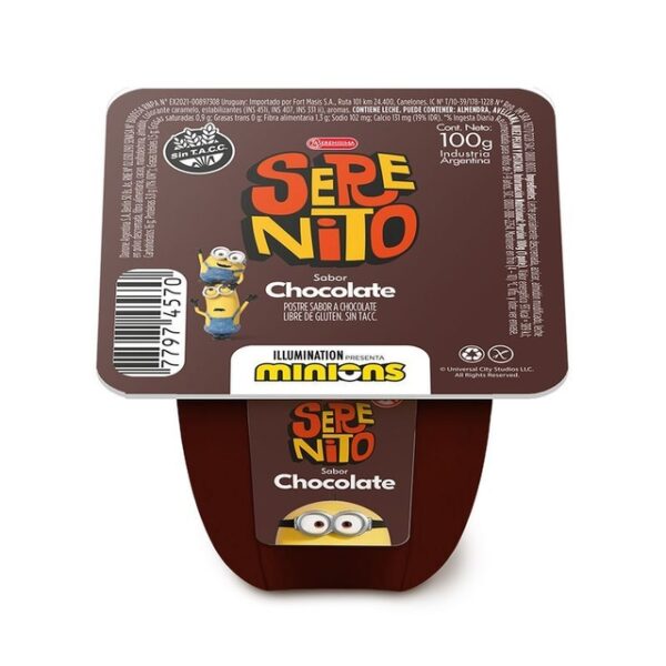 Postre Serenito Sabor Chocolate X 100 Gr Sin T.A.C.C