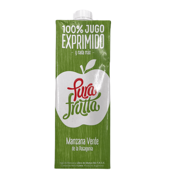 Jugo Organico Pura Fruta Sabor Manzana X 1 L Sin T.A.C.C
