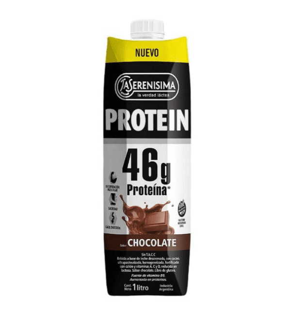 Leche La Serenisima Protein Sabor Chocolate X 1 Lts Sin T.A.C.C