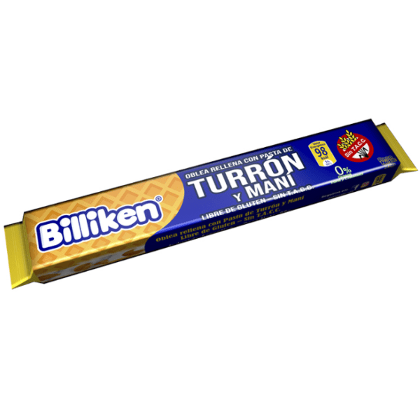 Turron Billiken Con Pasta De Mani X 25 Gr Sin T.A.C.C