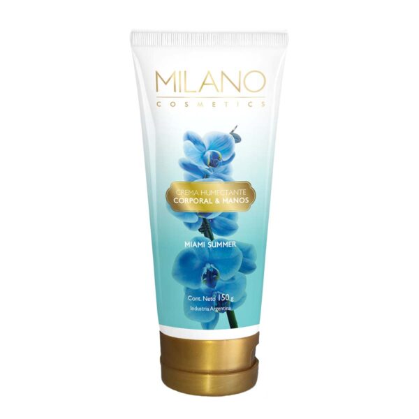 Crema Humectante Corporal Y Manos Milano Miami Summer X 150 Gr