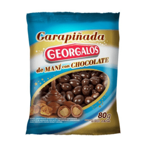 Garrapiñada De Mani Con Chocolate Georgalo X 80 Gr Sin T.A.C.C