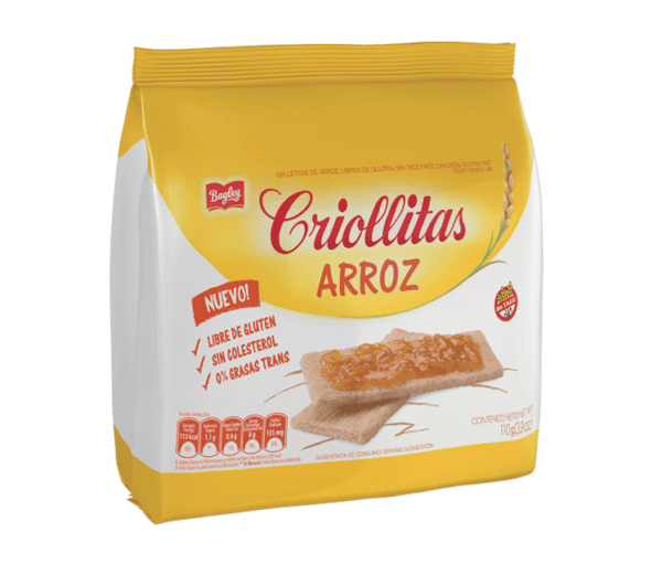 Tostadas Bagley Criollitas Dulces De Arroz X110G
