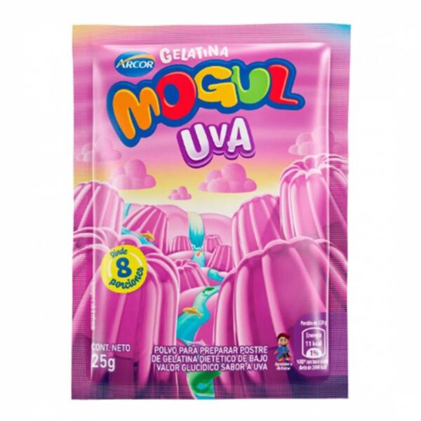 Gelatina Mogul Sabor Uva X25 G