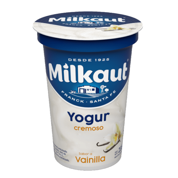 Yogur Cremoso Milkaut Sabor Vainilla X 190 Gr