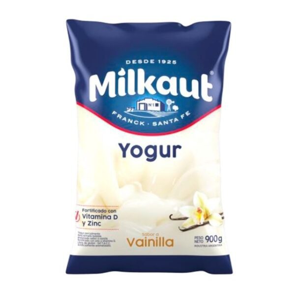 Yogur Milkaut Sabor Vainilla X 900 Ml