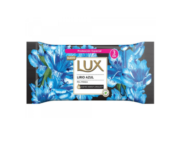 Jabon De Tocador Lux Lirio Azul 3 X 125 Gr