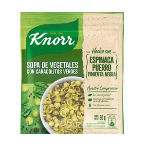Sopa Knorr De Vegetales Con Caracolitos X 80 Gr