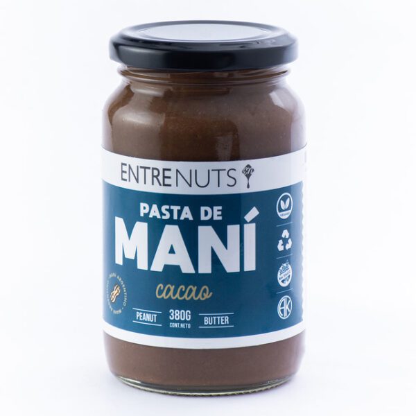 Pasta De Mani Entre Nuts Sabor Cacao Sin Tacc