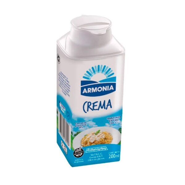 Crema De Leche Para Cocinar Armonia X200Ml