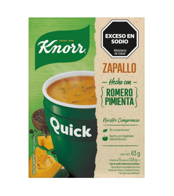 Sopa Knorr Quick Zapallo X63G