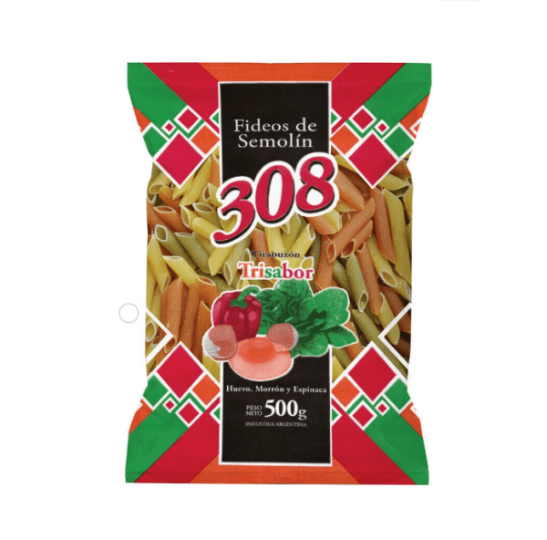 Fideos 308 Mostachol Trisabor X500G