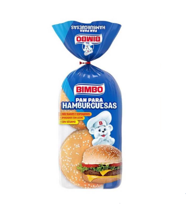 Pan Bimbo Para Hamburguesas X4Un