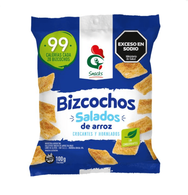 Bizcochos De Arroz Gallo Salados Crocantes Y Horneados X 100G