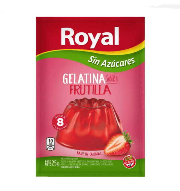 Gelatina Light Sabor Frutilla X25G