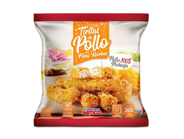 Tiritas De Pollo Con Finas Hierbas Artico X 300 G