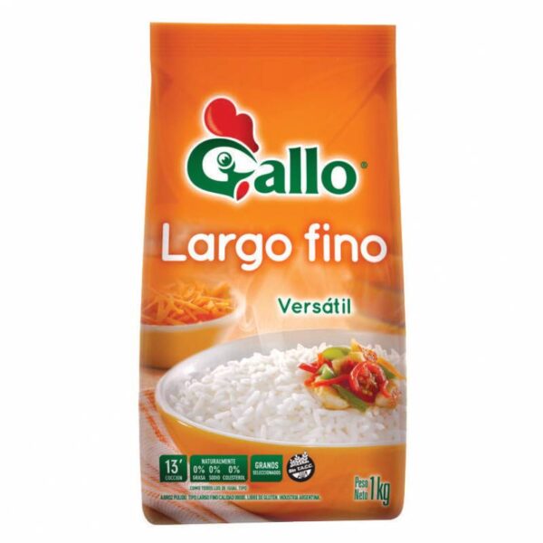 Arroz Largo Fino Gallo X 1 Kl Sin Tacc