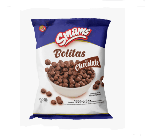 Cereales Bolitas De Chocolate Smams X 150 Gr Sin T.A.C.C