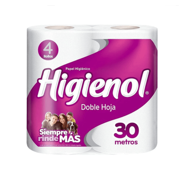 Papel Higienico Higienol Doble Hoja Plus 4 X 30 Mt