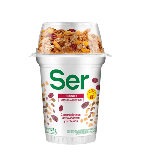Yogur Ser Con Cereales Granola Berries X155 G