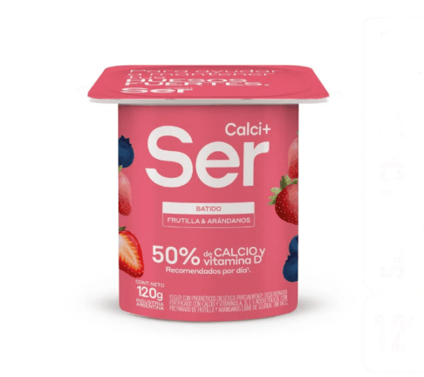 Yogur Ser Batido Calci+ Sabor Frutilla Y Arandanos X120 G