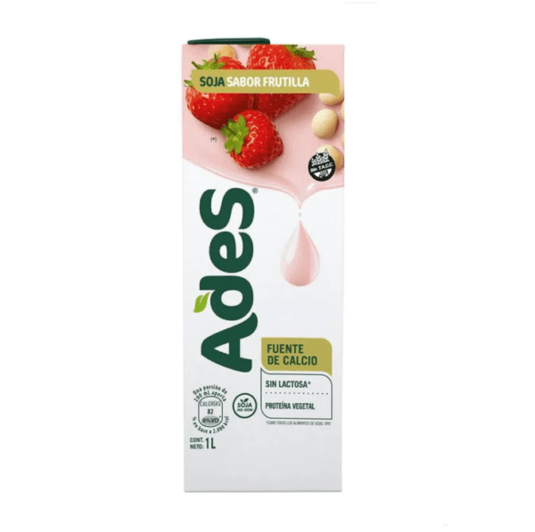 Ades Sabor Frutilla Sin Lactosa X1 Lt