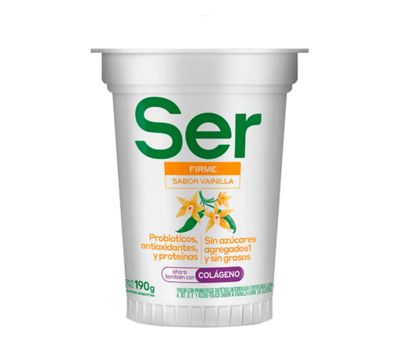 Yogur Ser Firme Sabor Vainilla Con Colageno X190 G Sin Tacc