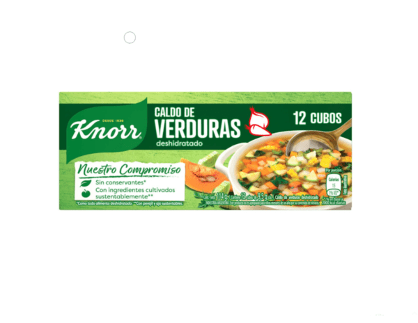 Caldo De Verdura Deshidratado Knorr X12 Unidades