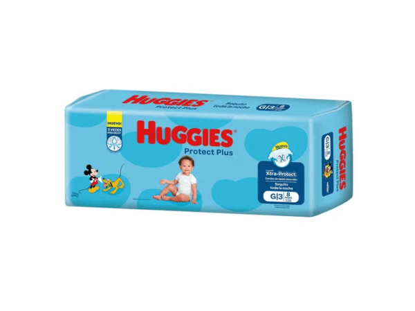 Pañales Huggies Protect Plus Tamaño G X 8 Unidades